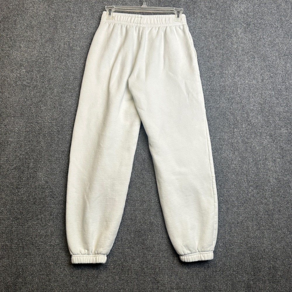 Aritzia Tna Cozy Fleece Mega Cargo Sweatpants Womens 2XS White Joggers High Rise - Picture 4 of 13
